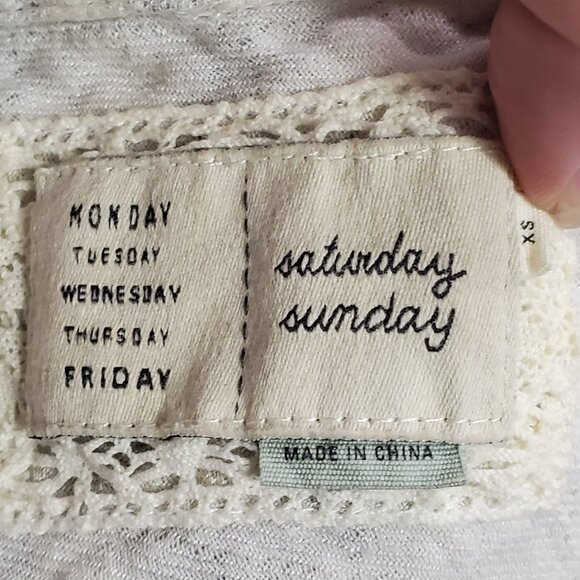 Anthropologie Oversized Gingham Plaid Button Up Top Size XS Country Gauzy Cotton - Picture 5 of 11